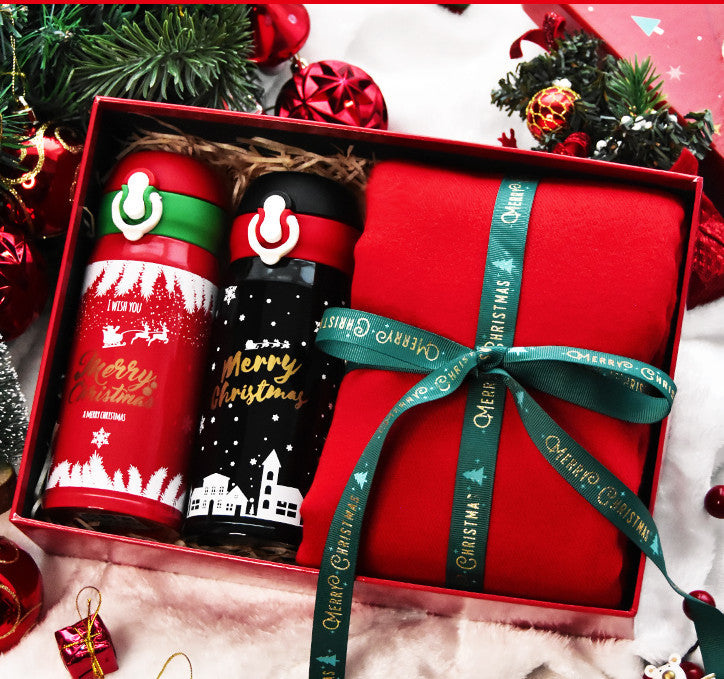 Christmas Female Thermos Cup Gift Box Set Birthday - NovaPick