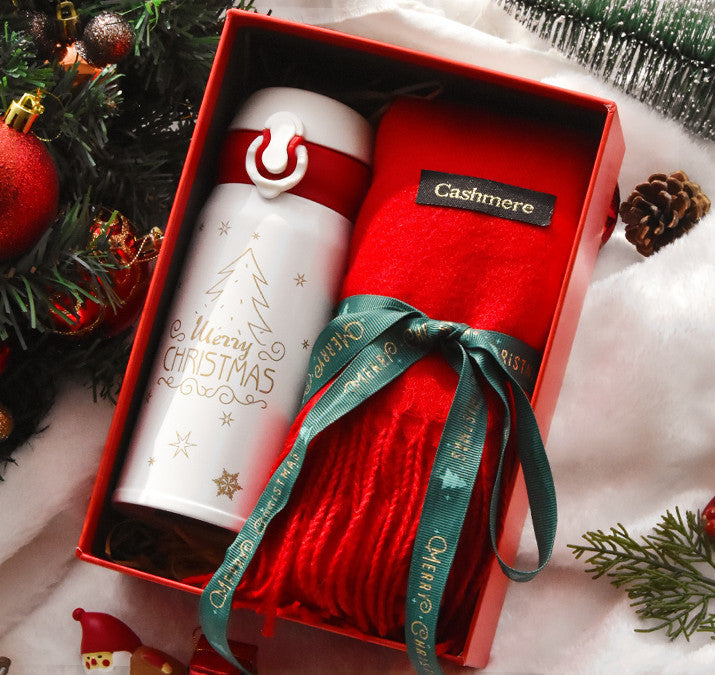 Christmas Female Thermos Cup Gift Box Set Birthday - NovaPick