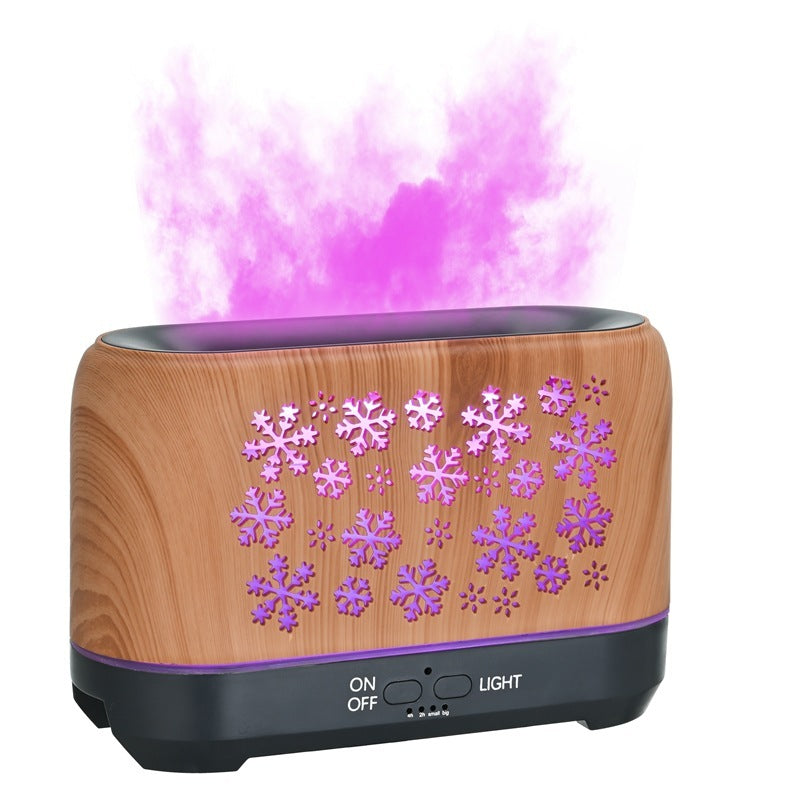 Christmas Snowflake Pattern Humidifier Household Colorful Aromatherapy Humidifier Atmosphere Colorful Diffuser - NovaPick