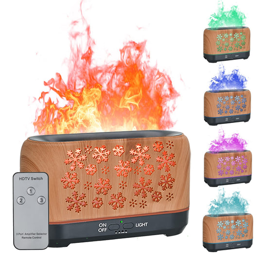 Christmas Snowflake Pattern Humidifier Household Colorful Aromatherapy Humidifier Atmosphere Colorful Diffuser - NovaPick