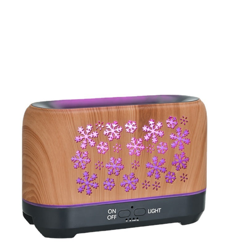 Christmas Snowflake Pattern Humidifier Household Colorful Aromatherapy Humidifier Atmosphere Colorful Diffuser - NovaPick
